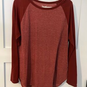 Women's Long Sleeve Red Top